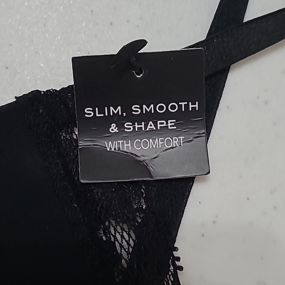 NWT Tahari Black Sculpting Bodysuit size Medium - Picture 3 of 8